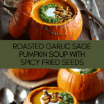 Roasted Garlic Sage Pesto Pumpkin Soup Recipe