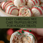 Christmas Tree Cake Truffles with Little Debbies cakes Recipe