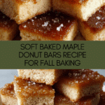 Soft Baked Maple Donut Bars Recipe