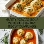 Best Tomato Soup with Cheddar Bay Dumplings Recipe