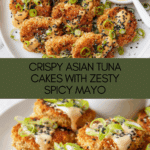 Asian-style Tuna Cakes with Spicy Mayo Recipe