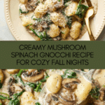 Creamy Mushroom and Spinach Gnocchi Recipe