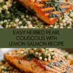 Herbed Pearl Couscous and Salmon Recipe