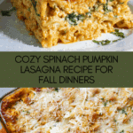 Spinach Pumpkin Lasagna Recipe
