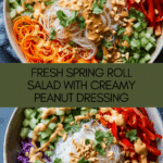 Spring Roll Salad with Peanut Sauce Recipe