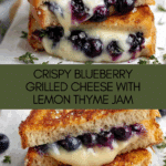 Crispy Blueberry Grilled Cheese Recipe