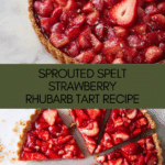 Sprouted Spelt Strawberry Rhubarb Tart Recipe