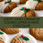 Chewy Maple Cinnamon Cookies with White Chocolate Recipe