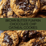 Brown Butter Pumpkin Oatmeal Chocolate Chip Cookies Recipe