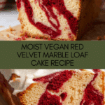 MOIST Vegan Red Velvet Loaf Cake Recipe