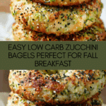 Zucchini Bagels – Low Carb Keto Zucchini Bagel Recipe