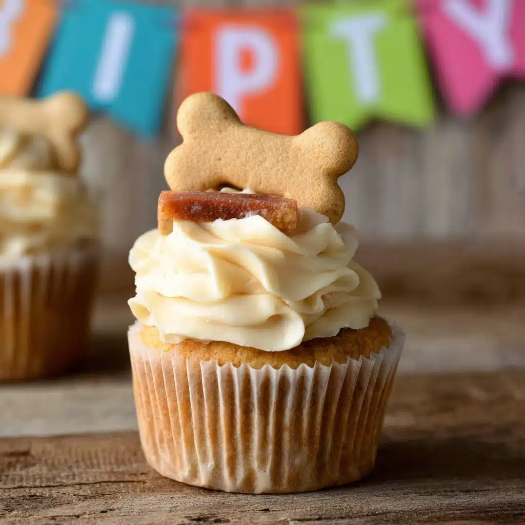 Dog cupcakes with frosting Recipe - Recipe Image