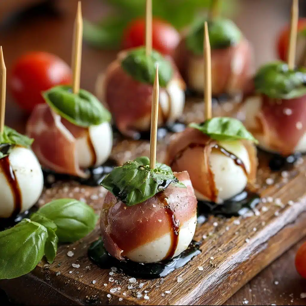 Prosciutto Wrapped Mozzarella Bites Recipe - Recipe Image