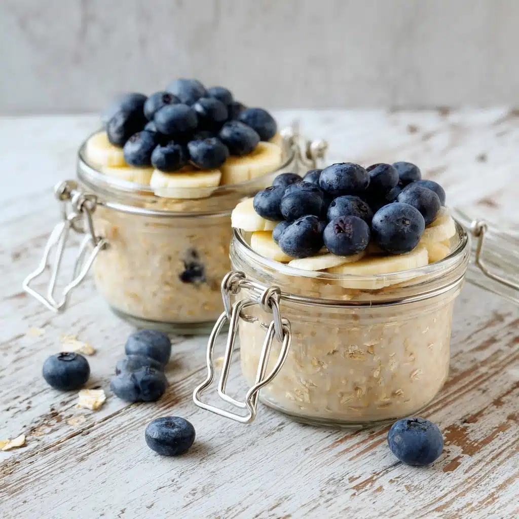 Blueberry Vanilla Overnight Oats Recipe - Recipe Image