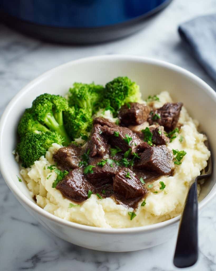 Crockpot Garlic Butter Steak Bites Recipe