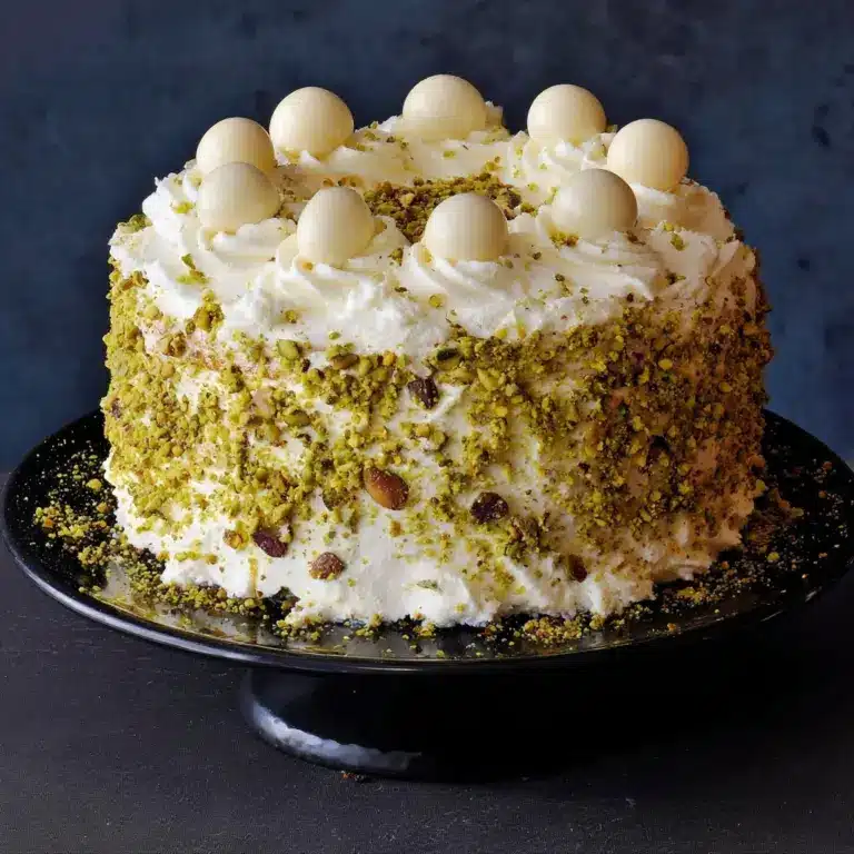 White Chocolate Pistachio Cake Recipe