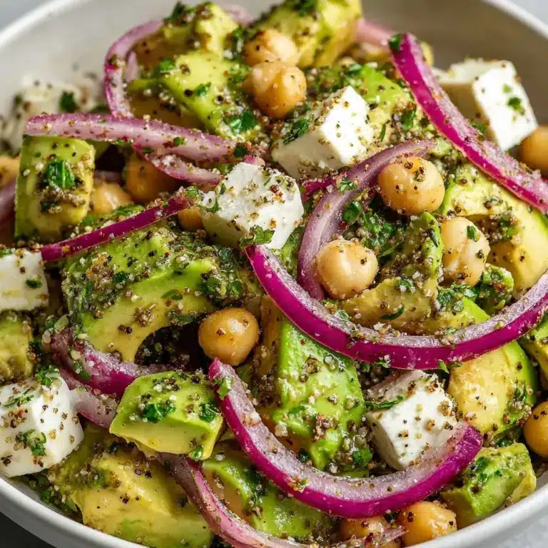 Chickpea Feta Avocado Salad Recipe