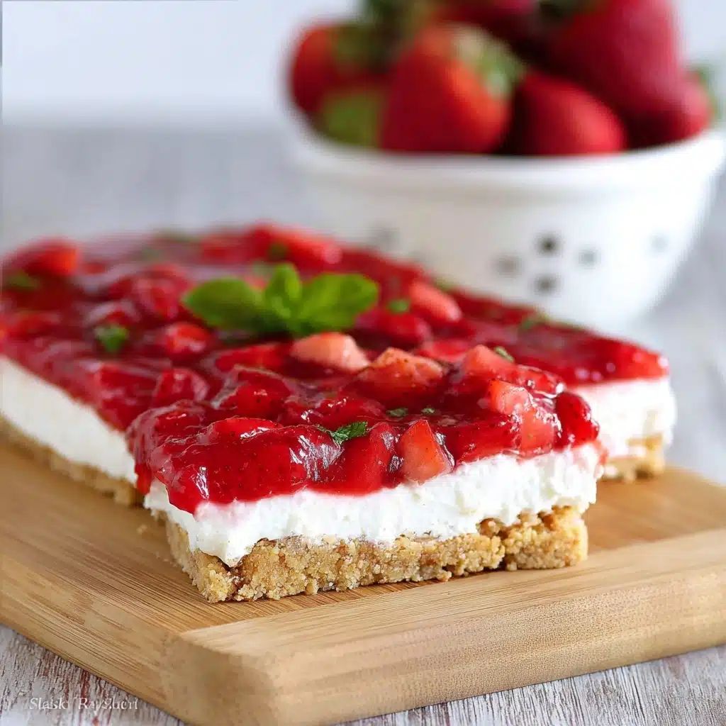 Strawberries and Cream Magic Bars Recipe - Recipe Image