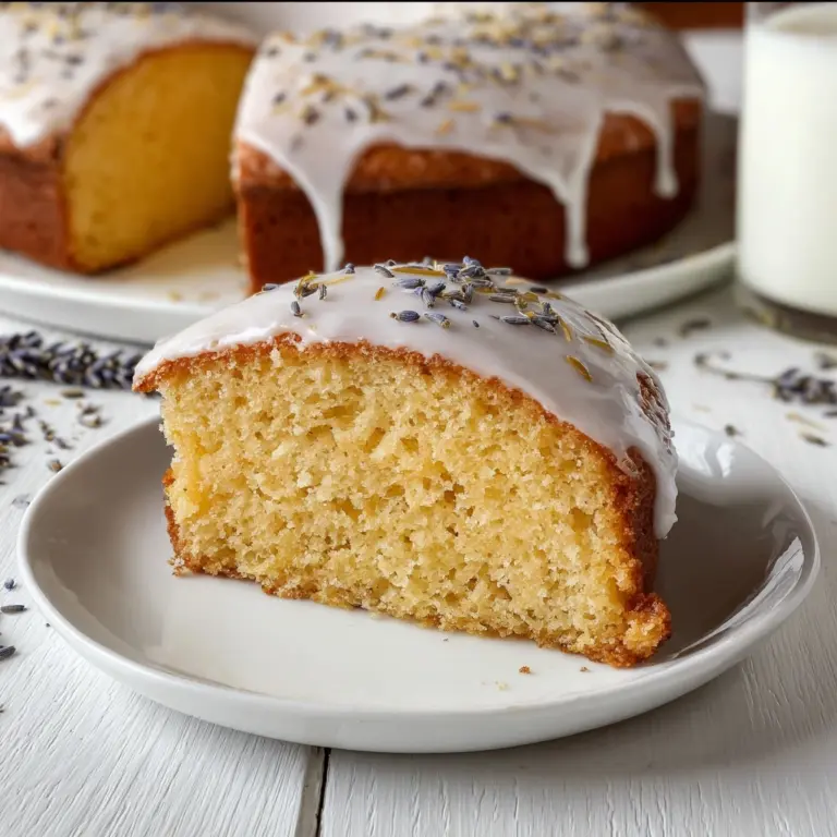 Lavender Milk & Honey Cake with Chamomile Glaze Recipe