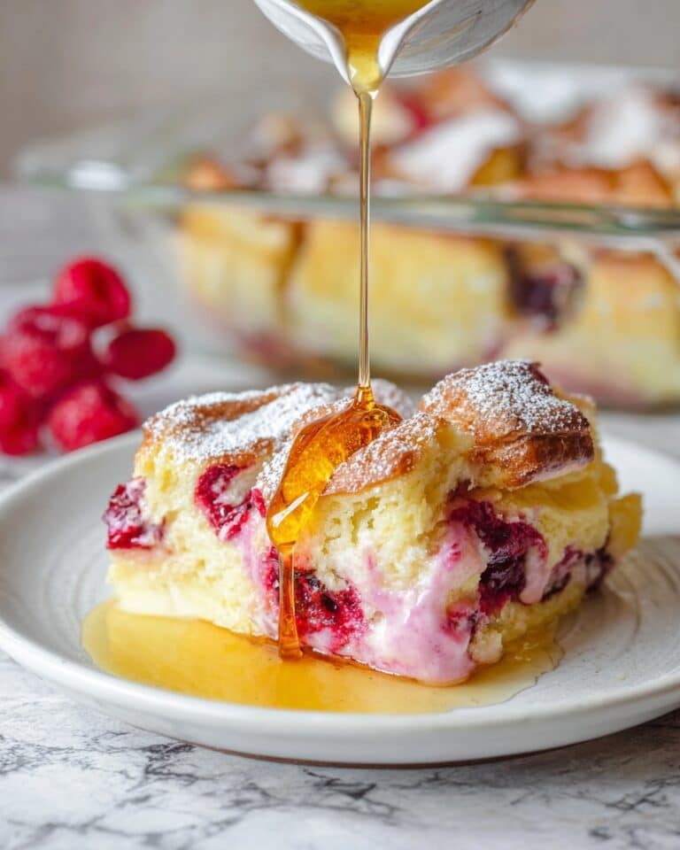 Raspberry Cheesecake French Toast Casserole Recipe