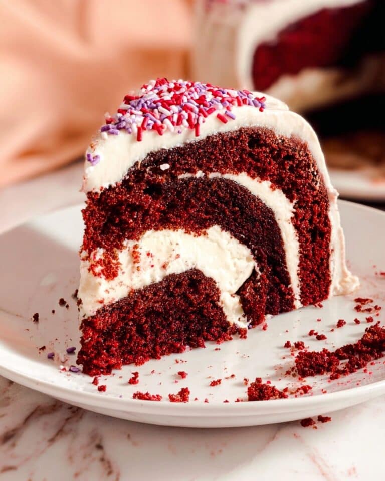 Red Velvet Bundt Cake with Cream Cheese Swirl Recipe