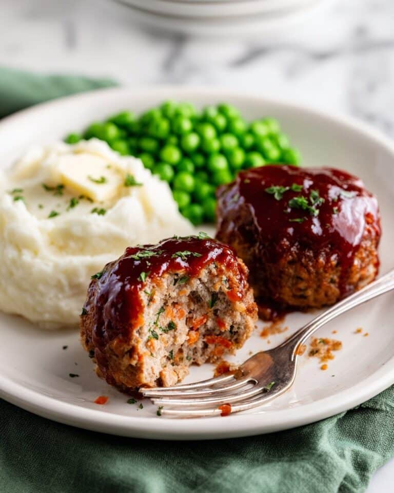 Meatloaf Muffins with Barbecue Glaze Recipe