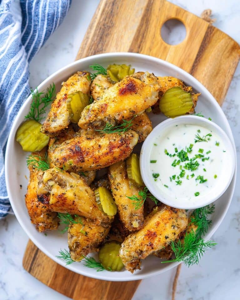 Dill Pickle Ranch Chicken Wings Recipe
