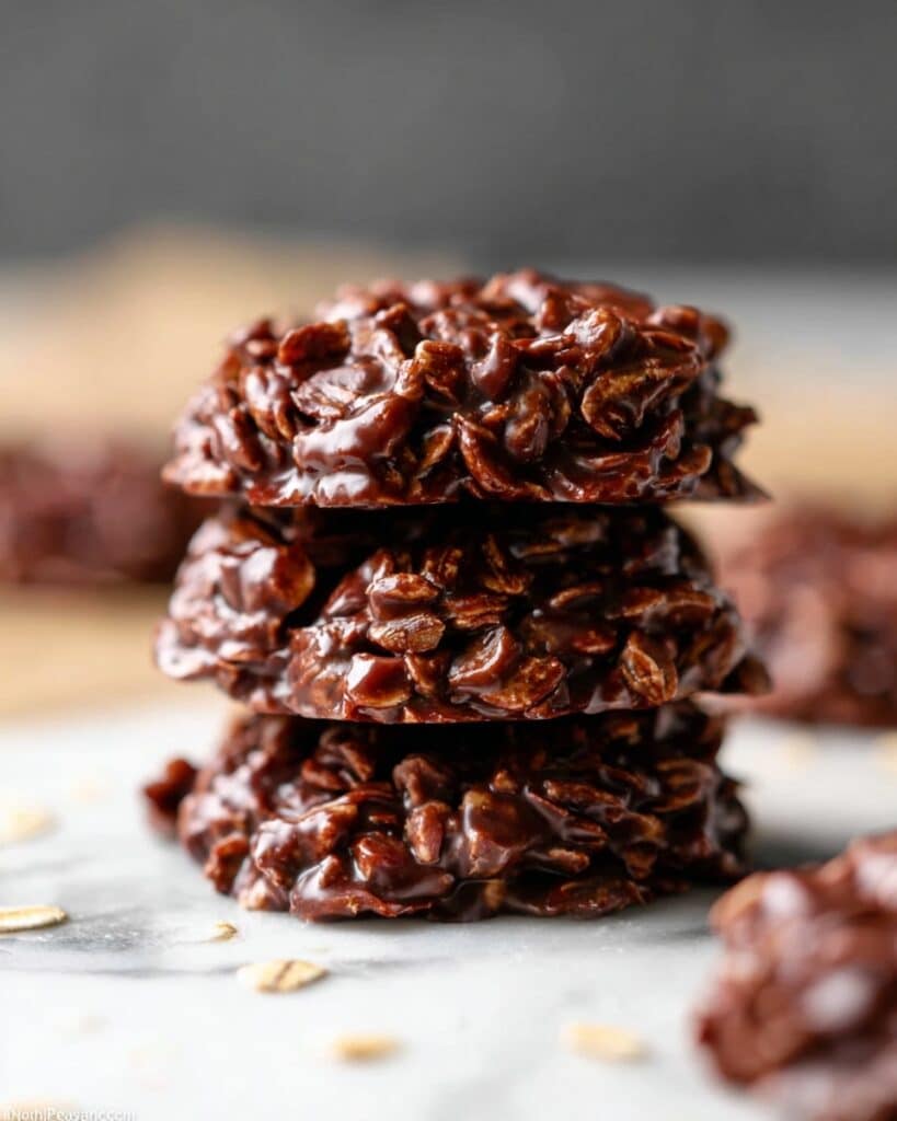 Chocolate Peanut Butter No-Bake Cookies Recipe