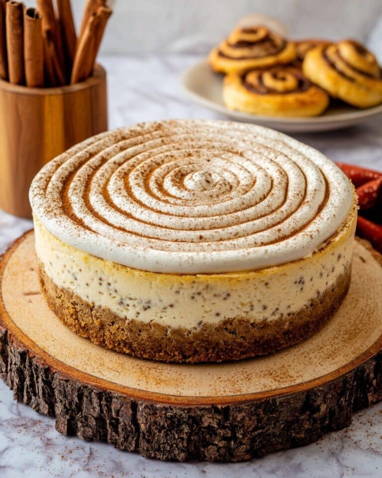 Cinnamon Roll Cheesecake Recipe