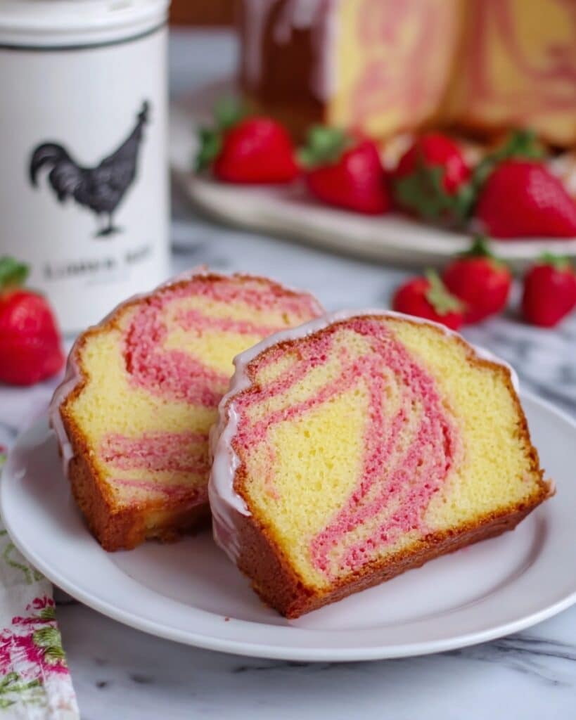 Strawberry Cream Cheese Pound Cake Recipe