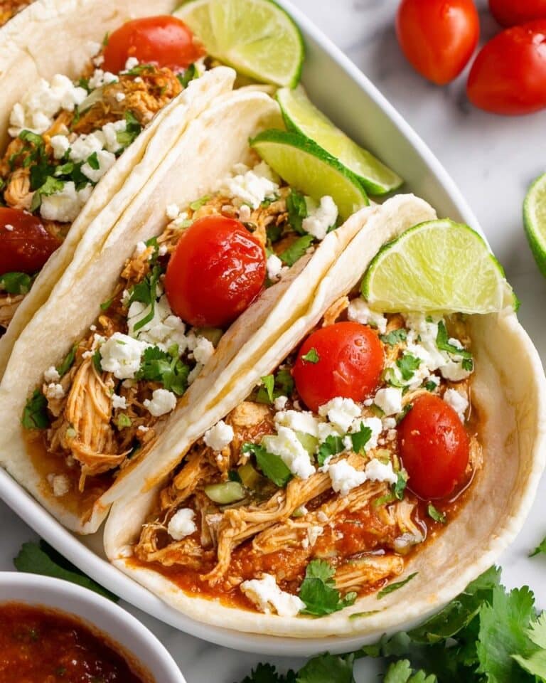 Slow Cooker Honey Lime Chicken Tacos Recipe