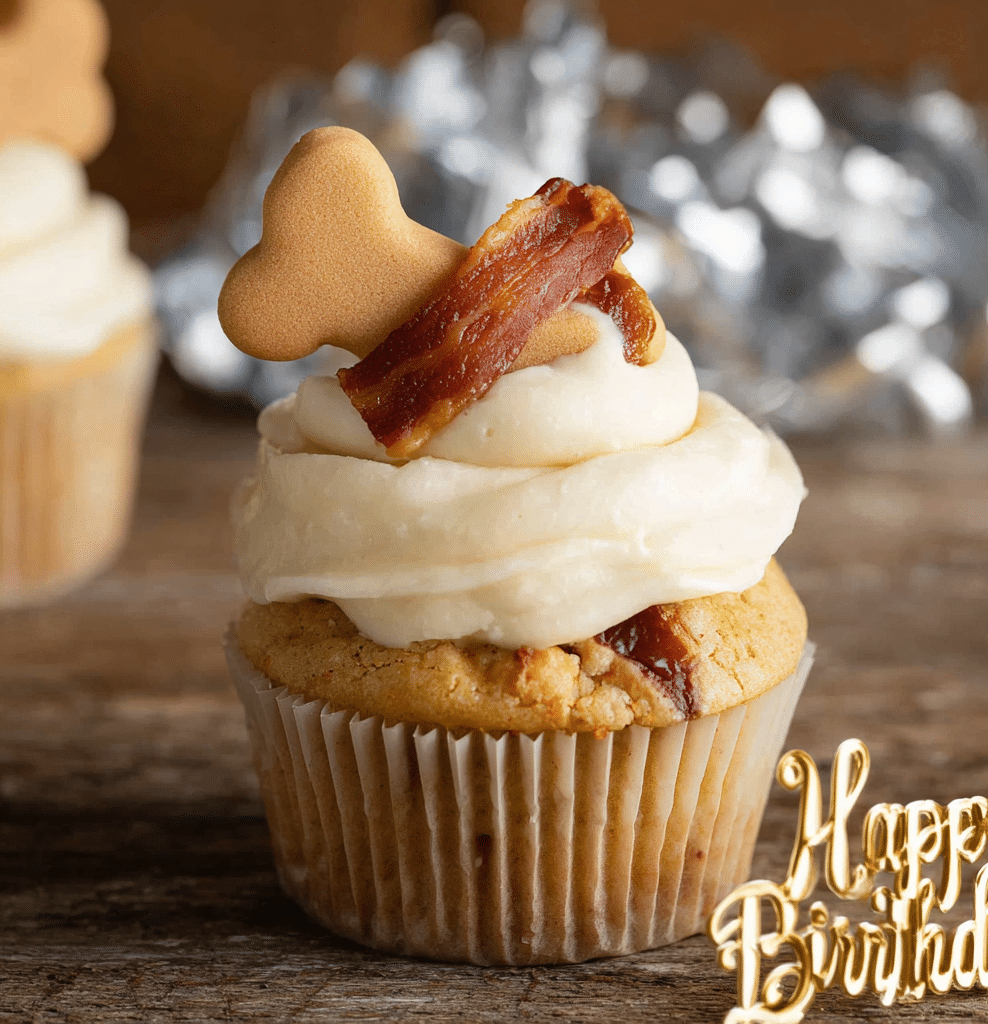 Dog cupcakes with frosting Recipe