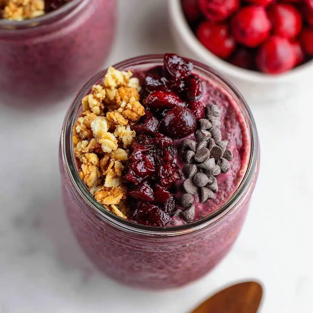 Cherry Chia Pudding Recipe - Recipe Image