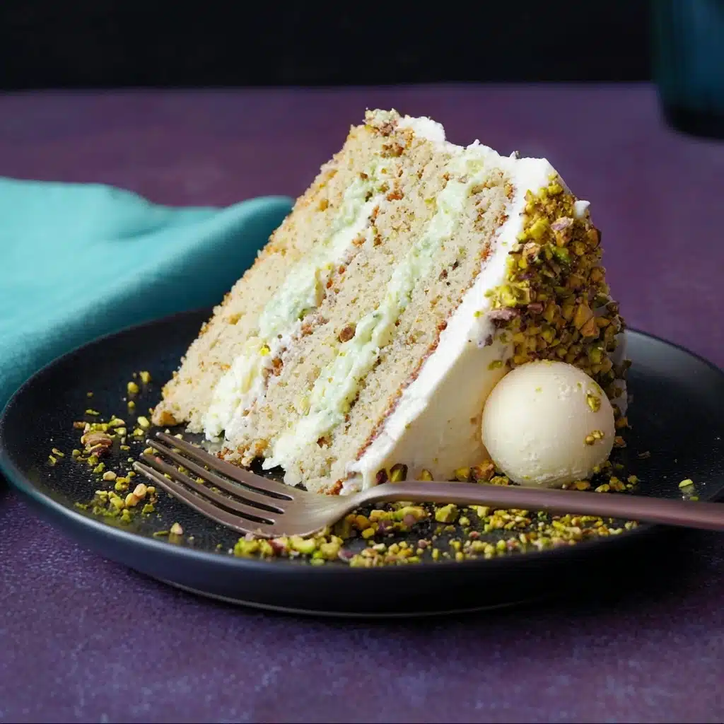 White Chocolate Pistachio Cake Recipe - Recipe Image