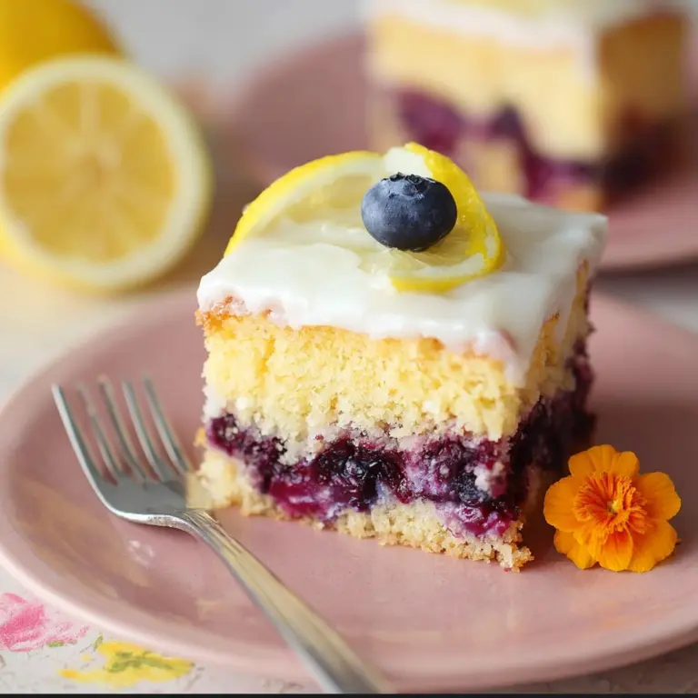 Lemon Blueberry Sheet Cake Recipe