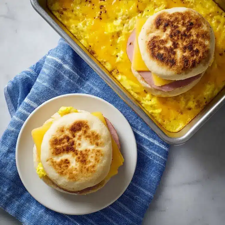 Sheet Pan Egg Breakfast Sandwiches Recipe