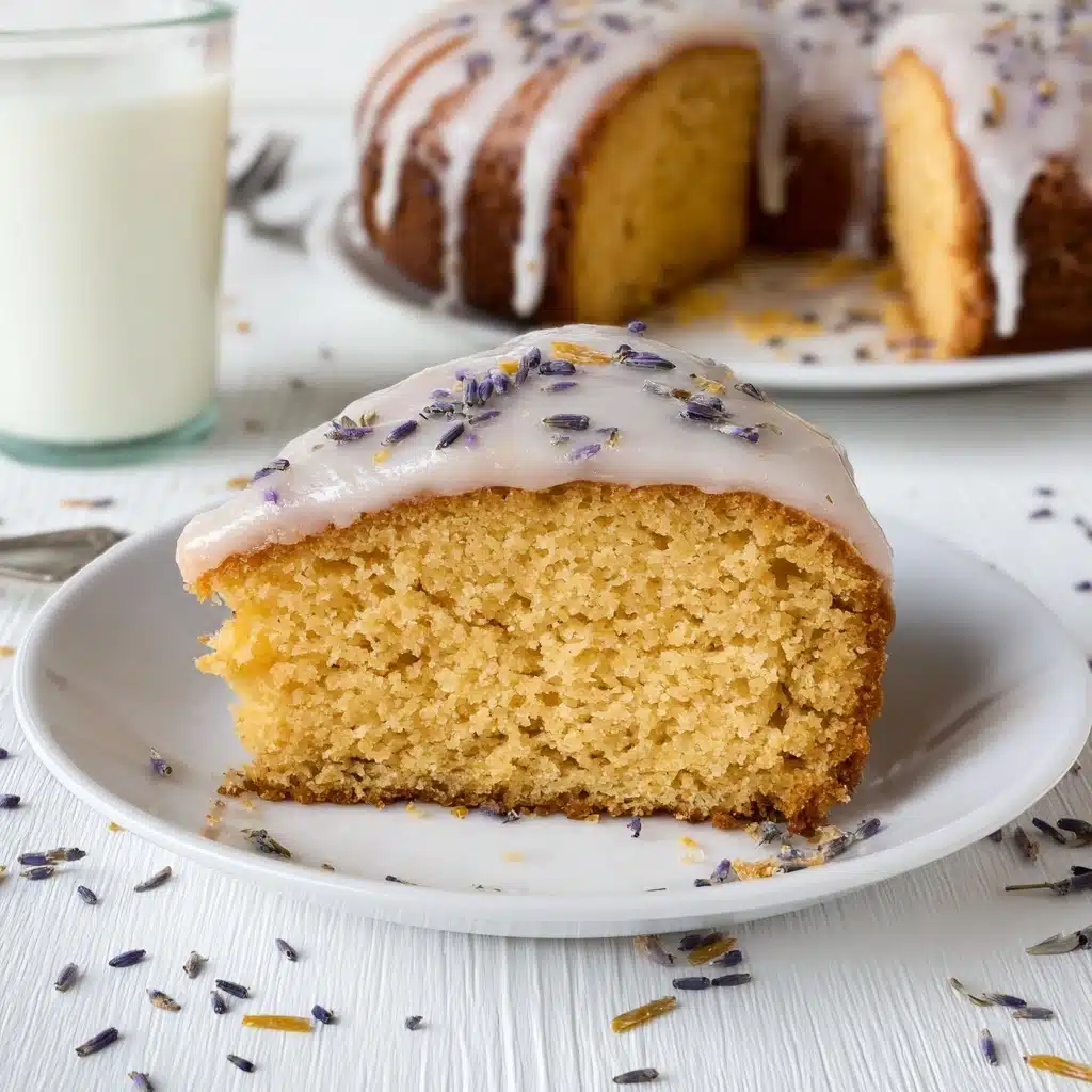 Lavender Milk & Honey Cake with Chamomile Glaze Recipe - Recipe Image
