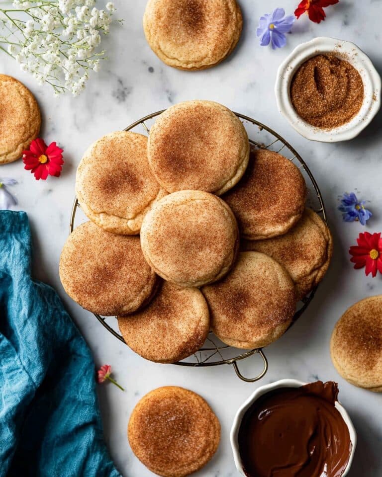 Churro Cookies with Chocolate Filling Recipe