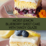 Lemon Blueberry Sheet Cake Recipe