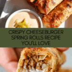 Cheeseburger Spring Rolls Inspired by Disney Recipe