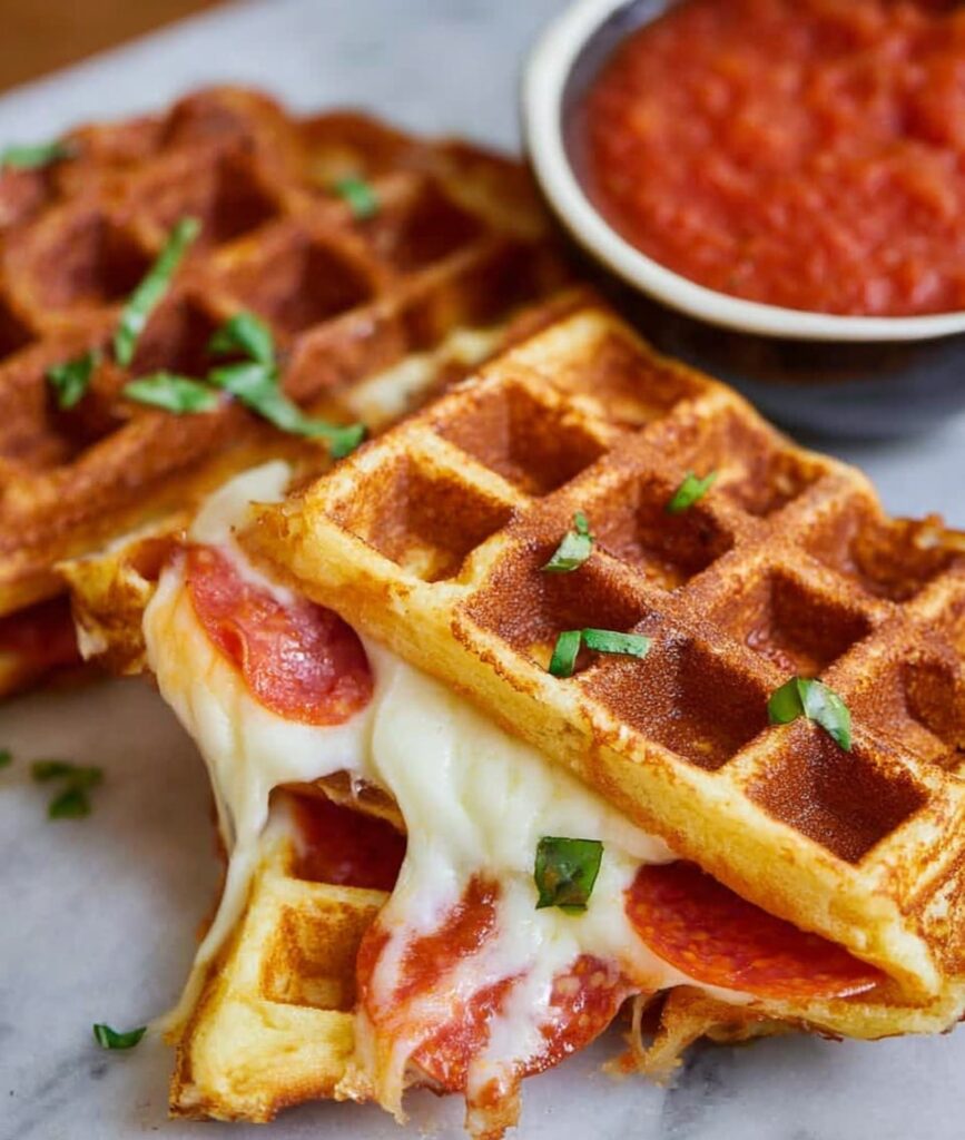 Pizza Waffles Recipe
