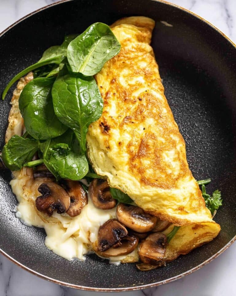 Mushroom and Cheese Omelette Recipe