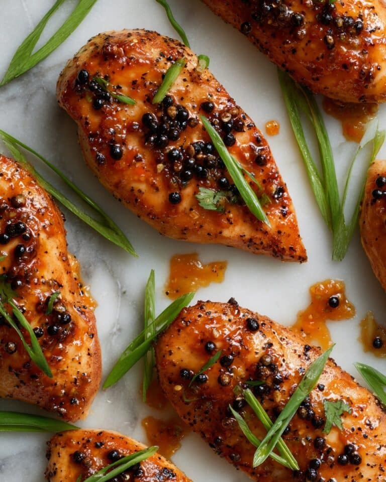 Sesame Apricot Chicken with Charred Scallions Recipe