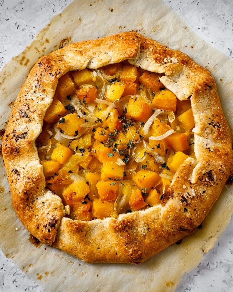 Butternut Squash and Caramelized Onion Galette Recipe