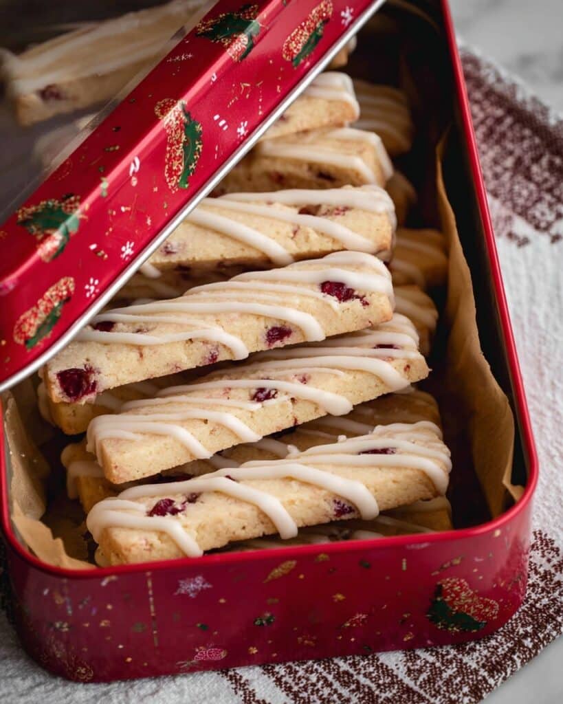 Orange Cranberry Shortbread Cookies Recipe