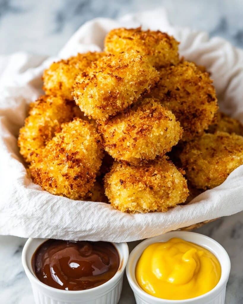 Baked Crispy Parmesan Chicken Nuggets Recipe