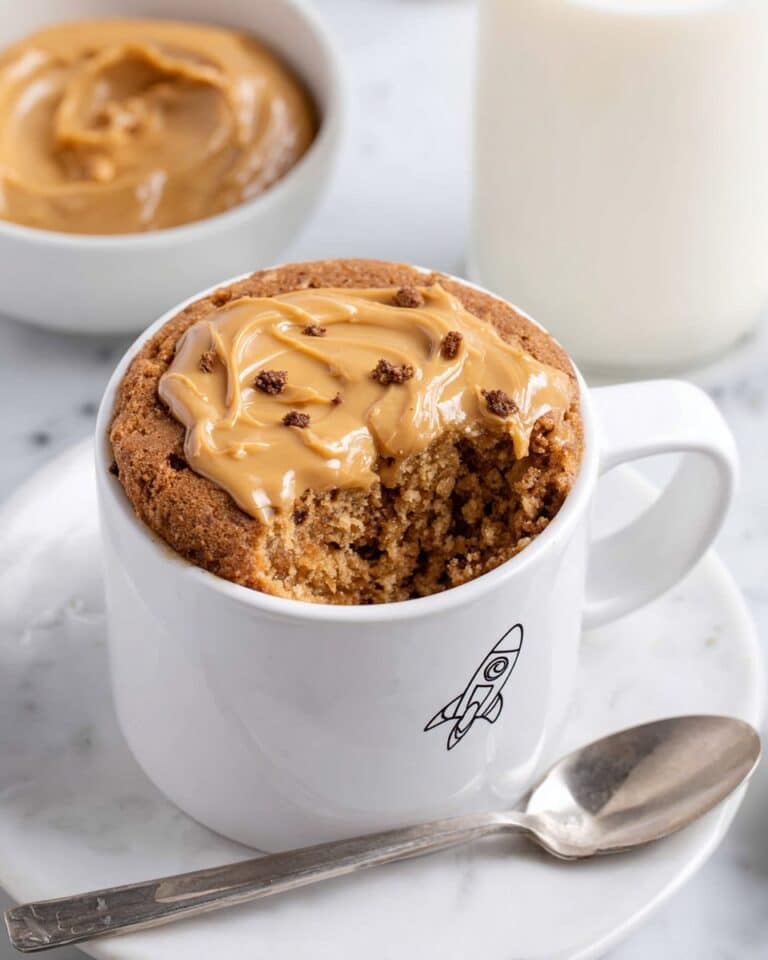 Peanut Butter Cake in a Mug Recipe