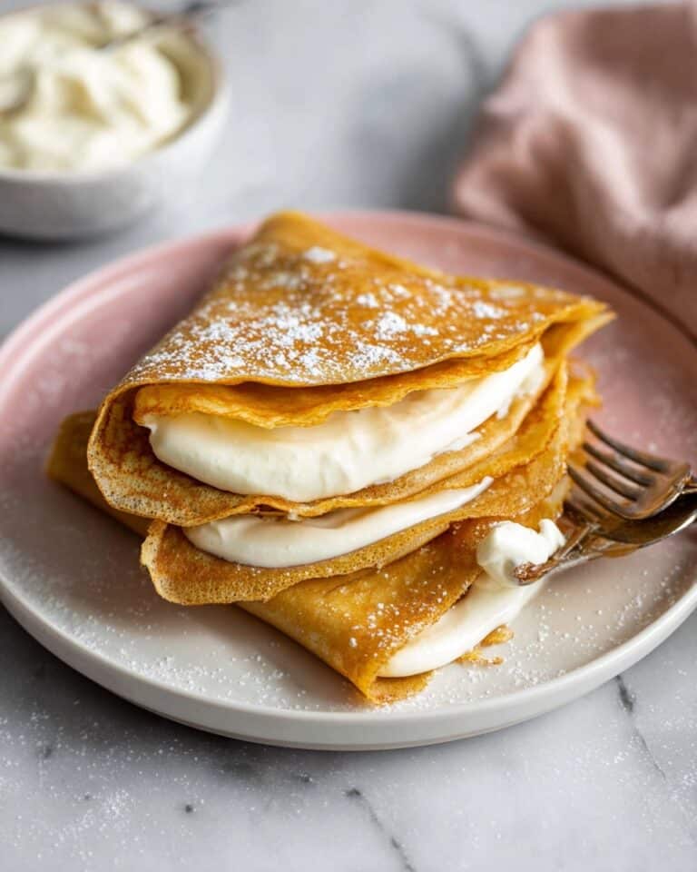 Pumpkin Crepes with Mascarpone Filling Recipe