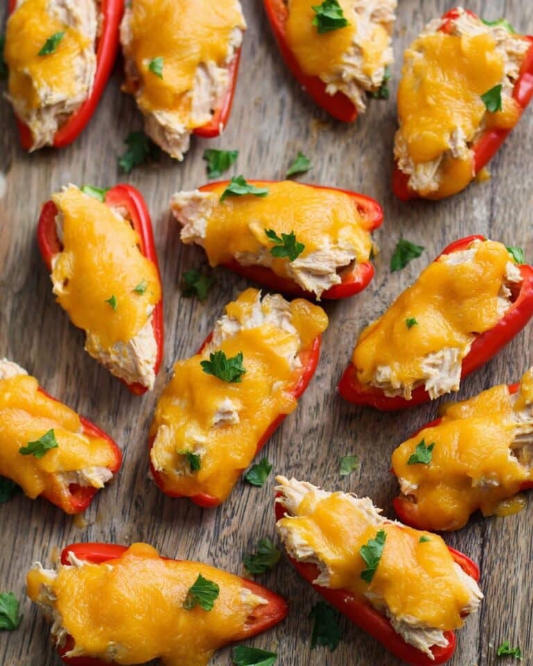 Keto Tuna Melt Poppers Recipe