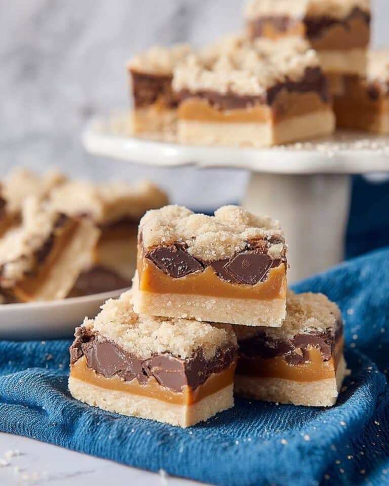 Chocolate Caramel Shortbread Bars Recipe